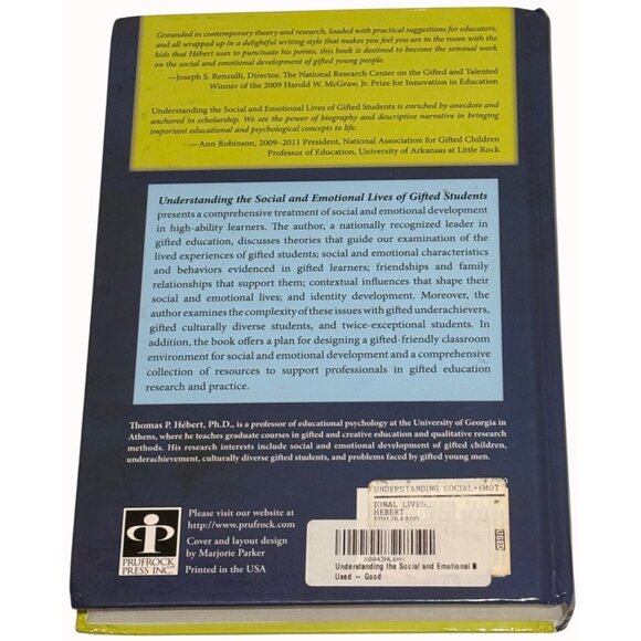 Understanding The Social And Emotional Lives Of Gifted Students Thomas P. Hébert - Picture 2 of 8